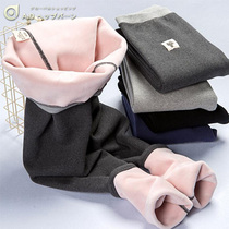 Winter warmer and warm and warm not bloated warm and warm not bloated winter plus suede thickened with underpants big size and high waist stomatpants to be thin