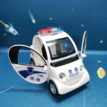 2021 children Electric open door patrol car police 110 patrol police car light music universal wheel toy car male