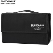 FINECOLOUR Fallmark pen bag cashier bag 12 24 24 48 48 60 72 color fitting hole position portable pen bag Handbag Handbag stationery interposition Mark pen collection