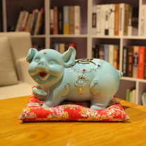 Net red piggy bank adult child gold pig savings tank storage pot ceramic large-capacity pig gift opening pendulum