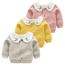 Female baby Autumn female treasure small coat cute super cute 0 One 1 year old half Spring Autumn foreign atmosphere early spring female baby Autumn Spring