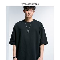 Short sleeve T-shirt mens Half sleeve loose enlarged round neck half sleeve 2020 Summer shoulder Korean trend base shirt