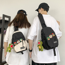 Chest Bag Men Tide Card Sport Single Shoulder Bag Women Ins Casual Day Ensemble Frock Shoulder Bag Male Student Inclined Satchel