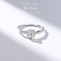 Blue Bestser18K (Song of time)Platinum diamond ring Diamond ring Proposal wedding Platinum diamond ring Wedding ring