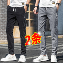 Autumn jeans mens Tide brand 2021 New straight loose long pants slim casual mens pants autumn pants spring and autumn