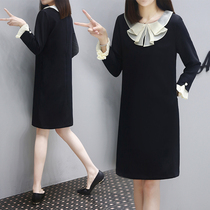 Mealiers fat MM size dress female 2021 Autumn New loose thin temperament straight bottom skirt