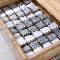  Drawer storage divider Wardrobe partition Free combination honeycomb underwear socks storage grid Plastic box artifact