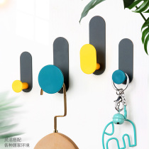 Adhesive hook strong adhesive wall wall metal clothes hook no trace dormitory wall hanger door rear clothes rack