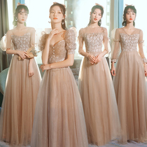 Bridesmaid group dress sister dress summer 2021 new fairy quality wedding sister dress bridesmaid group simple and generous