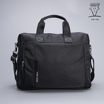 2019 new FIDODIDO mens brief business briefcase mens handbag handmade single shoulder bag crosswalk male bag oxford cloth