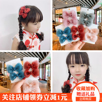 Princess lovely hair jacket butterfly tie and Han edition of the children Xianmei Pearl Garn Clothing Headlines one pair