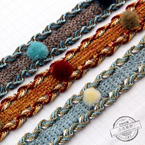 Drapes lace up the whole roll of sofa accessories lace wedding wedding decoration clothes hanging balls handmade furniture poplar plum small side