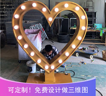 Spring 520 Table white luminous interaction device Creative commercial beauty Chen drainage props hand-in-hand light custom