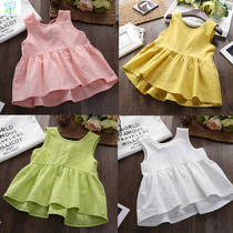 Baby Girls Dress Skirt Child Summer Clothing Baby Sleeveless Cotton Numb New Fashion Girl Princess Dress