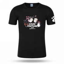 2019 men and women short-sleeved high-end badminton clothing quick-drying T-shirt sports culture shirt clothes couples have childrens clothing cat