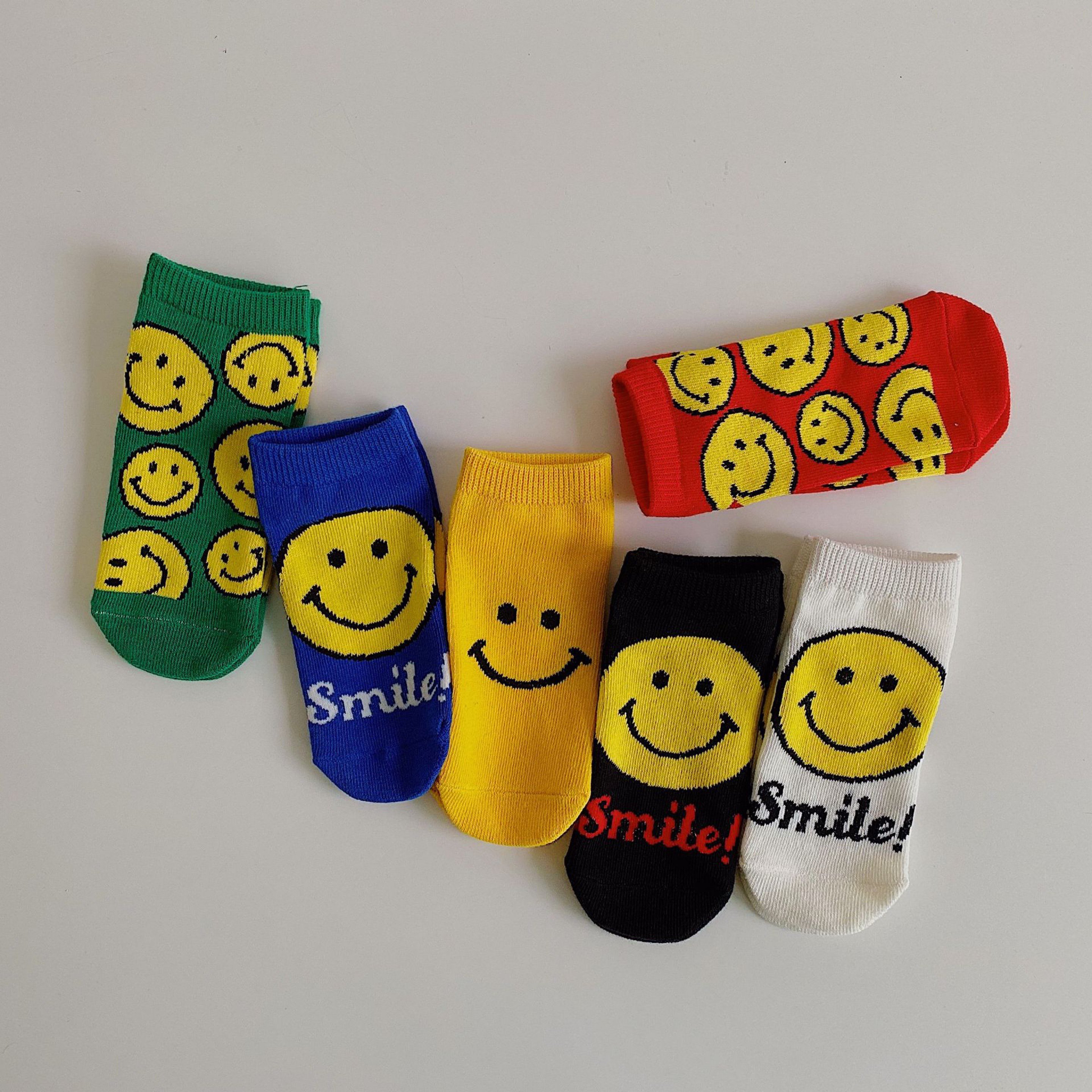 Monster monster children's big smile energy full of summer breathable socks
