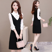 Short-sleeved dress summer 2021 New Womens Foreign style thin little retro black dress black dress