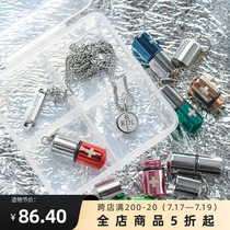 ROADLATIVE original design National tide brand street hip hop fashion steel pill necklace for men and women lovers gift