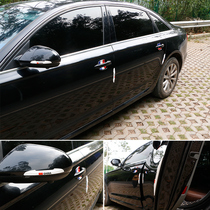 Modified car door anti-collision strip sticker universal anti-scratch and anti-scratch door side rubber strip decoration reversing rearview mirror supplies