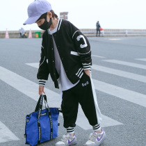 Childrens clothing 2022 Spring and autumn new trends Internet Red Fried Street Big Boy Autumn Clothing Baseball Suit Handsome in fashion