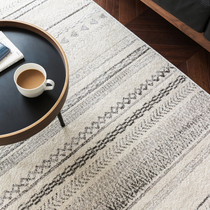  Belgium imported carpet Nordic simple modern geometric pattern living room carpet floor mat Sofa coffee table carpet household