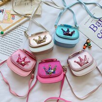 New childrens bag little girl portable shoulder bag beauty girl foreign style mini bag Cute Princess Fashion Bag
