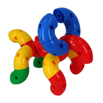 Large particle plastic pipe building blocks little boy puzzle puzzle splicing water pipe building blocks childrens toys 3-6 years old