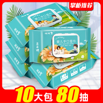 Baby child wet tissue paper baby baby hand fart special 10 bags home affordable large packaging home Special