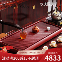TOUCH MISS German Bakelite tea tray light luxury household Chinese style red big electric Bakelite tea table tea set Tea Sea