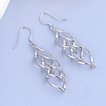 s925 Pure Silver Earrings Pendant Earrings 2022 New Year Tide Woman Long style Temperament Earrings With a small net red earrings