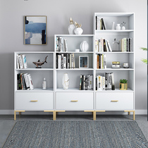 Bookcase Nordic landing simple combination small bookshelf simple modern living room storage rack light luxury storage rack