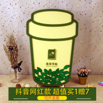 Milk tea Net red tea cup creative activity sign-in board business opening graduation meeting new product release signature book