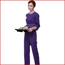 Cotton-tai dress manages all waterproof beauty suit summer working clothes in summer embroidery