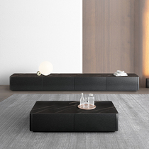 Modern minimalist Nordic Living room Small family type TV enclosure Black online Red TV cabinet TV cabinet Tea Table Combinations