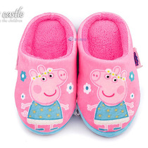 Clearance special pig cartoon girl cotton slippers open-toed male and female baby shoes in childrens cotton shoes thickening