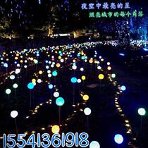 Luminous Ball Reed Light Colored Ball Night Light Outdoor lighting Ball lamp Garden Light Lamp Upright Pole Greening Engineering Ultra Bright Glitter