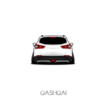 Suitable for Nissan Qashqai low-lying car scratch models sticker car friends will Personalized car stickers customized HF Silhouette