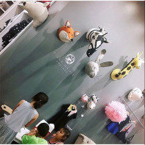 ins explosion custom childrens room decoration wall decoration animal head hanging swan elephant wall three-dimensional decoration