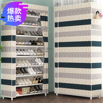  High-quality shoe rack simple shoe cabinet household steel pipe bold reinforcement multi-layer oxford cloth assembly multi-function space-saving warp