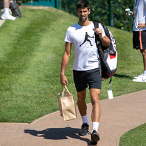 2019 Wimbledon little German Djokovic with the same custom quick-drying tennis suit training suit match suit