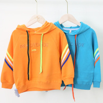 Girls clothes autumn 2021 new middle and large children Han Fan small childrens coat early autumn foreign style hooded round tide