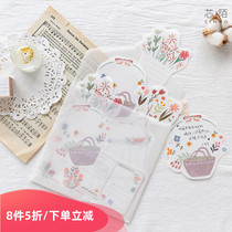 Core Mo Alien Notes Quiet Summer Series Creative Cute Remarks Message Notes Hand Account Collage Material Paper