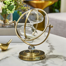 Hourglass timer ornaments office retro rotating hourglass home luxury living room TV cabinet wine cabinet decoration