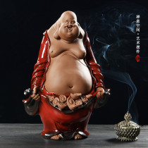 Chinese ceramics Feng Shui fortune Nafu Maitreya Buddha statue Home decoration Belly Maitreya Buddha ornaments Opening gifts