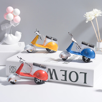 Nordic wrought iron motorcycle ornaments home living room shop TV cabinet decorations retro locomotive small gift furnishings