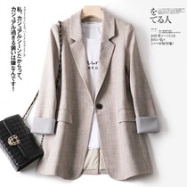 Net red top small suit womens Korean version of the 2021 spring and autumn new loose casual British style blazer trend