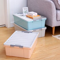 Bed bottom storage box book flat kitchen drawer type with female bed large capacity pulley portable sofa Japanese style