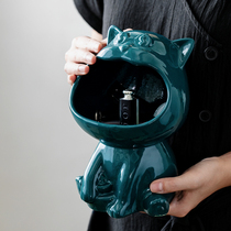 Nordic into the door put key storage ornaments creative light luxury cat porch shoe cabinet TV cabinet home decorations