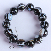 (Features with the same material eye) 52 37 grams entangled silk agate ball bracelet bracelet 13 7-14 2mm