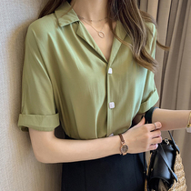 Early autumn shirt women wear wild new 2020 retro port flavor design sense niche slim slim long sleeve womens top